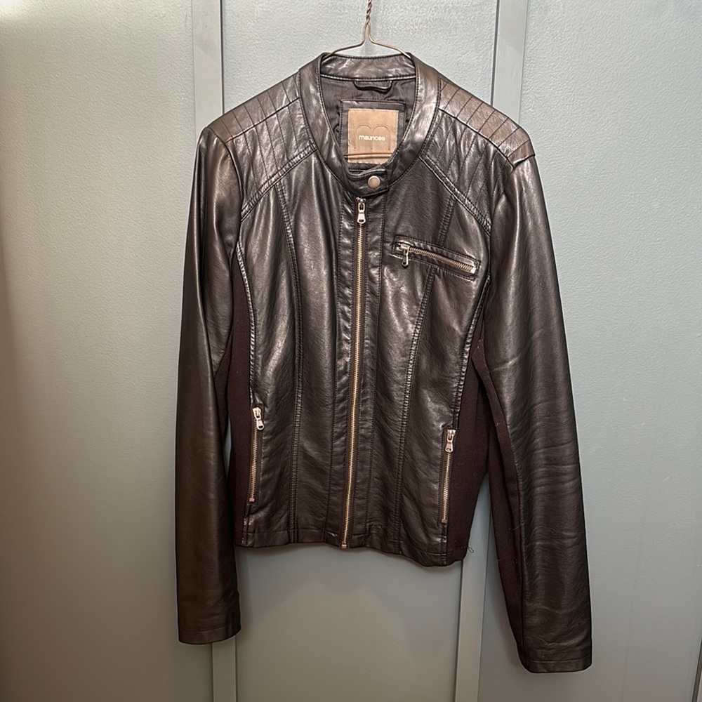 Maurice’s Black Faux Leather Jacket